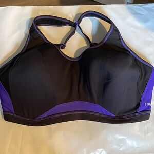 Freya Women's Black and Purple Sports Bra